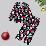 Christmas Ho Ho Cool Santa Kids Coord Set (Unisex) - Full Sleeve T-Shirt and Full Pant