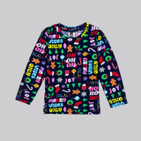 Merry Vibes Christmas Kids Coord Set (Unisex) - Full Sleeve T-Shirt and Full Pant