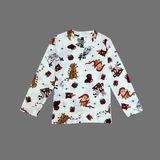 Christmas Puppy Full Sleeve Kids Coord Set (Unisex) - Full Sleeve T-Shirt and Full Pant