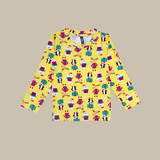 Christmas Santa Reindeer Full Sleeve Kids Coord Set (Unisex) - Full Sleeve T-Shirt and Full Pant