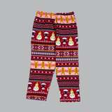 Christmas Snowman Fairisle Full Sleeve Kids Coord Set (Unisex) - Full Sleeve T-Shirt and Full Pant
