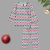 Tree Print Kids Coord Set (Unisex) - Full Sleeve T-Shirt and Full Pant