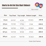 Cute Bear | Kids Shorts Coords Set (Unisex)