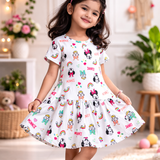 Colourful Minnie - Aline Casual Cotton Frock