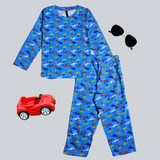 Connect Cars Full Sleeve Kids Co-ord Set (Unisex) - Pant with Single Side Packet