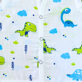 Muslin Button Jabla - Dino