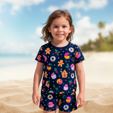 Donut Kids Shorts Coord Set (Unisex) - Shorts with Single Side Packet