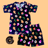 Donut Kids Shorts Coord Set (Unisex) - Shorts with Single Side Packet