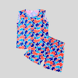 Dreamy Ira Jabla Set | Sleevelelss Jabla Co-ord Set