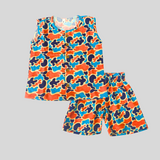 Combo1 Dreamy Ira & Fruit Blast | Sleevelelss Baby & Toddler Jabla Co-ord Set