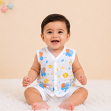 Muslin Button Jabla - Elephant