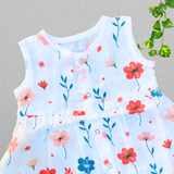 Muslin Button Frock - Flower