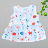 Muslin Button Frock - Flower