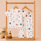 Muslin Half Sleeve Pant Coords - Flower