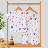 Muslin Half Sleeve Pant Coords - Flower