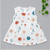 Muslin Zip Frock - Flower (Preorder - Dispatch from 19-6-26)