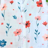 Muslin Button Jabla - Flower