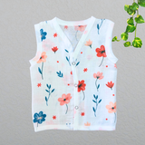 Muslin Button Jabla - Flower