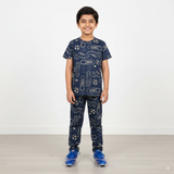 Football Shoes Print Kids Coords (Unisex) - Half Sleeve T-Shirt and Full Pant