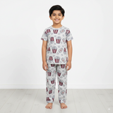 Movie Time with Popcorn Kids Coords (Unisex) - Half Sleeve T-Shirt and Full Pant