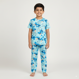 Lilo Stitch Print Half Sleeve Kids Coords (Unisex) - Half Sleeve T-Shirt and Full Pant
