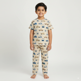 Cars Print Kids Coords (Unisex) - Half Sleeve T-Shirt and Full Pant