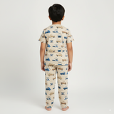 Cars Print Kids Coords (Unisex) - Half Sleeve T-Shirt and Full Pant