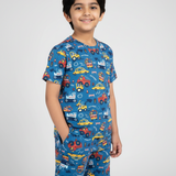 Toot Toot Kids Shorts Coord Set (Unisex) - Shorts with Single Side Packet
