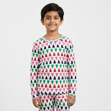 Tree Print Kids Coord Set (Unisex) - Full Sleeve T-Shirt and Full Pant