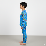 Connect Cars Full Sleeve Kids Co-ord Set (Unisex) - Pant with Single Side Packet