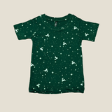 Green Unicorn Print Kids Coords (Unisex) - Half Sleeve T-Shirt and Full Pant