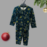 Happy New Year Kids Coord Set (Unisex) - Full Sleeve T-Shirt and Full Pant