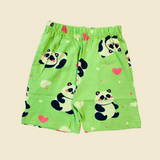 Cute Panda Kids Sleeveless T-Shirt Shorts Set (Unisex)