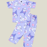Hello Kitty Saniro Print Kids Coords (Unisex) - Half Sleeve T-Shirt and Full Pant