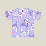 Hello Kitty Saniro Print Kids Coords (Unisex) - Half Sleeve T-Shirt and Full Pant