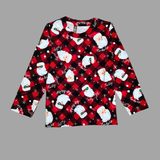 Christmas Ho ho Jolly Santa Print Full Sleeve Kids Coord Set (Unisex) - Full Sleeve T-Shirt and Full Pant