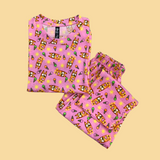 Ice Bluey Kids Coords (Unisex) - Half Sleeve T-Shirt and Full Pant