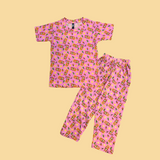 Ice Bluey Kids Coords (Unisex) - Half Sleeve T-Shirt and Full Pant