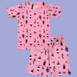 Ice Popsicles Kids Shorts Coord Set (Unisex) - Shorts with Single Side Packet