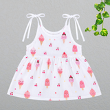Muslin Knot Frock - Icecream (Preorder Dispatch from 11-5-26)