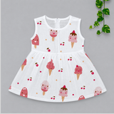Muslin Zip Frock - Icecream (Preorder - Dispatch from 19-6-26)