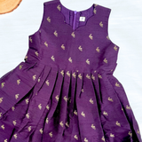 Ilamayil Banaras Brocade Silk Sleeveless Frock