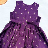 Ilamayil Banaras Brocade Silk Sleeveless Frock