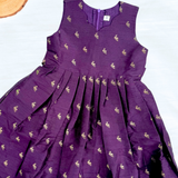 Ilamayil Banaras Brocade Silk Sleeveless Frock