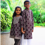 Plum Blossom Boys Ethnic Kurta Pyjama Set