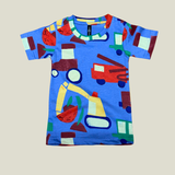 JCB Print Kids Coords (Unisex) - Half Sleeve T-Shirt and Full Pant