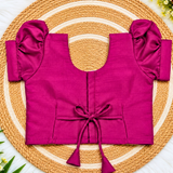 Kanmani Lehanga Set - Rich Pink Zari Weaving Banaras Skirt with paired Aariwork Top