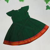 Kayal Mangalagiri Cotton Frock | Ethnic Cap Sleeves Frock with Soft Lining | Pre-Order Now 1-3Y & 4-6 Y (Dispatch from Oct 13)