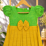 Kulali HandLoom Cotton Frock - Lime Green