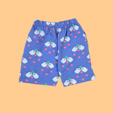 Lavender Heart Kids Shorts Coord Set (Unisex) - Shorts with Single Side Packet
